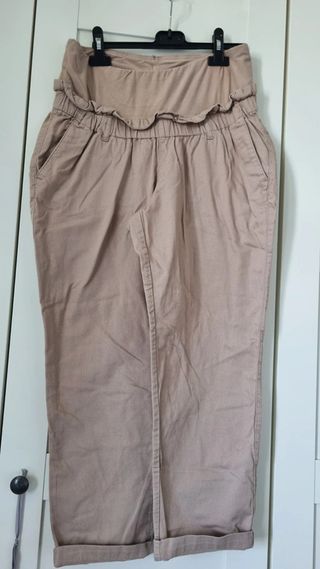 Pantaloni premaman H&M beige Tg M