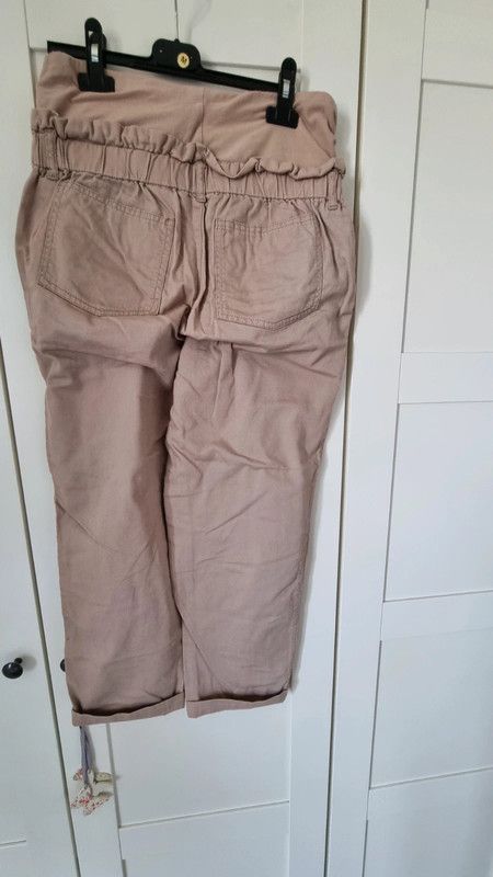Pantaloni premaman H&M beige Tg M