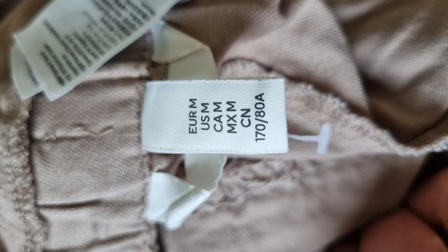 Pantaloni premaman H&M beige Tg M