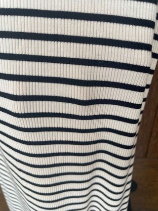 Vestido rayas Mango - blanco&negro