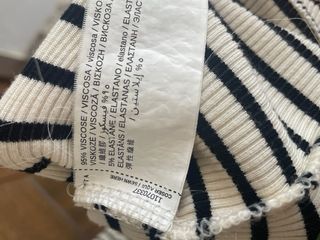 Vestido rayas Mango - blanco&negro