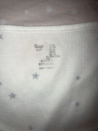 Camiseta tirantes Gap M blanca estrellas