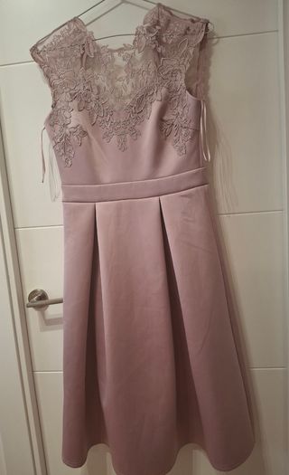 Vestido fiesta rosa verano