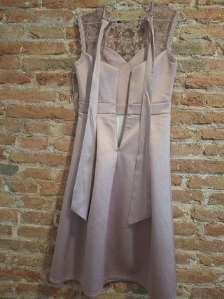 Vestido fiesta rosa verano