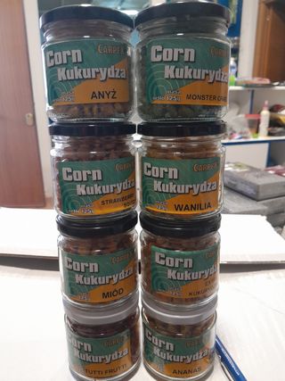 Botes de Maíz para pesca 125g - 8 sabores