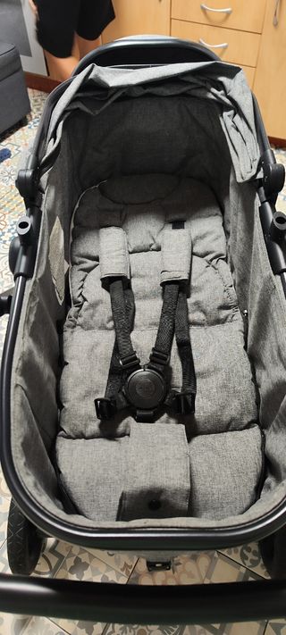 Carrito gemelar Hauck como  nuevo negro y gris