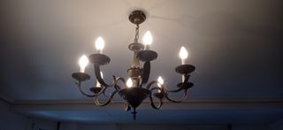 Lámpara techo 8 brazos - Vintage