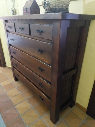 Dormitorio madera maciza