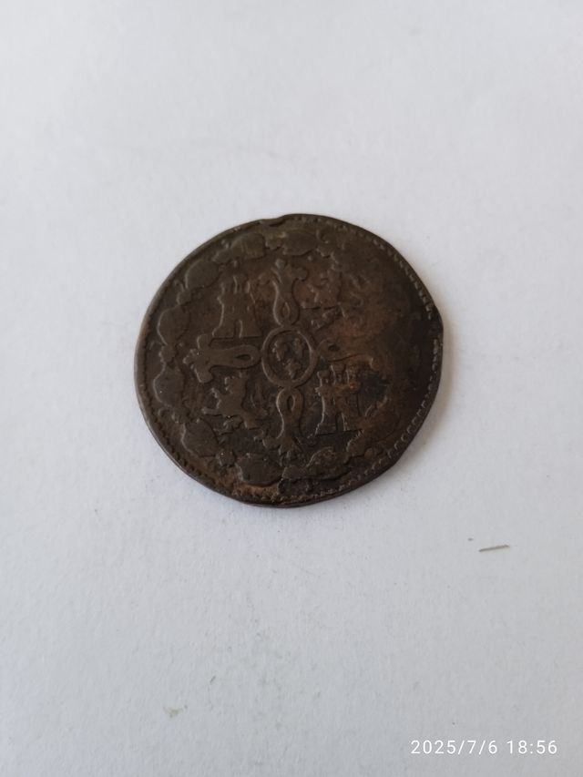 Moneda 8 Maravedís 1820 Juvia Fernando VII