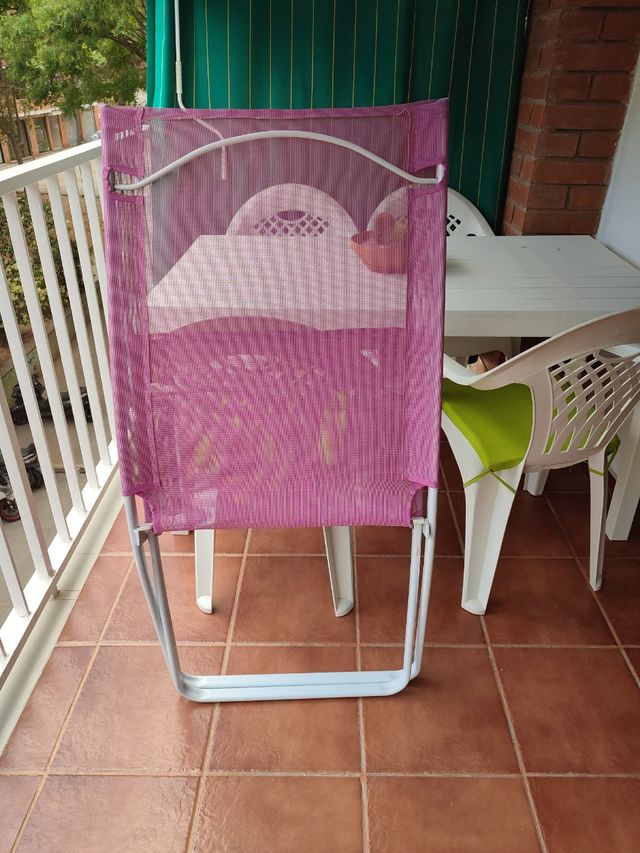 Hamaca plegable morada - jardín