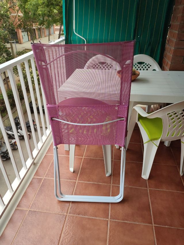 Hamaca plegable morada - jardín