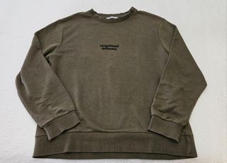 Sudadera Zara verde militar M