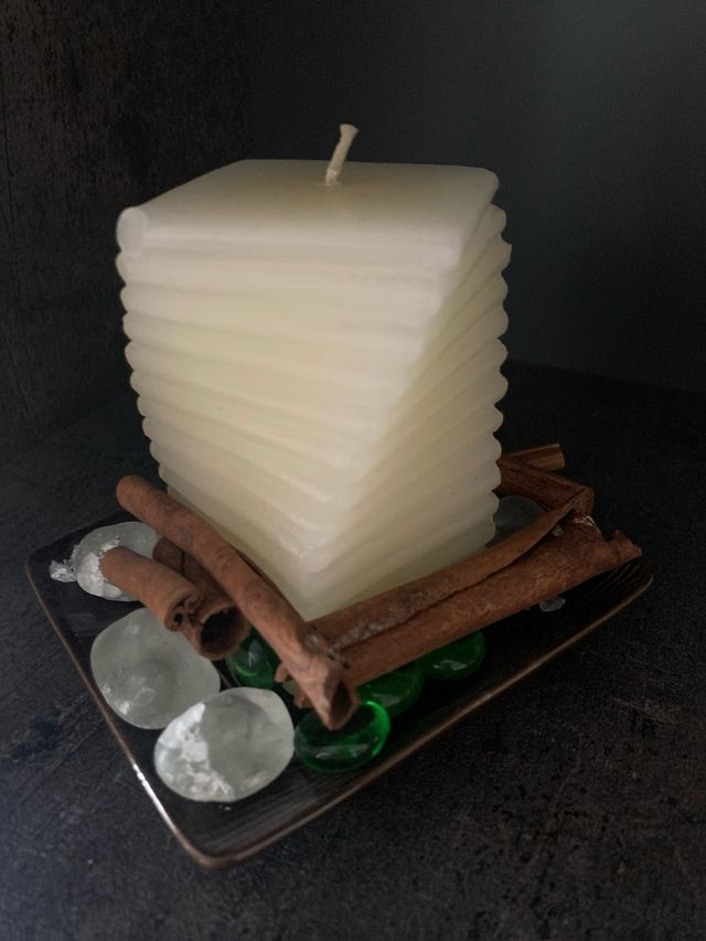 Candela profumata porta candela