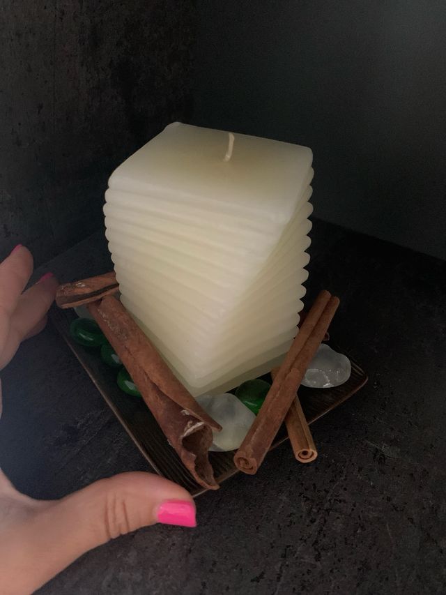 Candela profumata porta candela