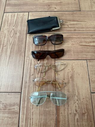 Gafas vintage:  3 graduadas cristL + 2 sol graduad