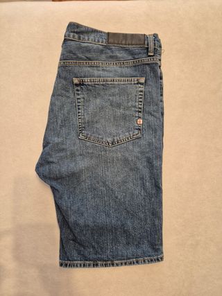 Bermuda vaquera azul hombre