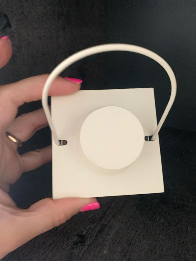 Lanterna portacandela color panna