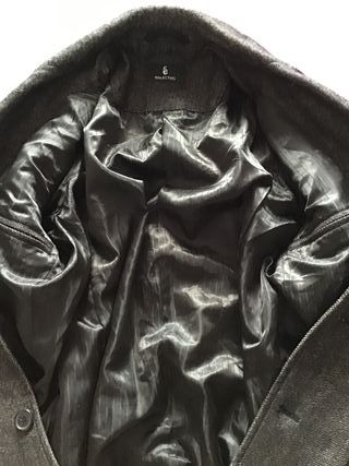 Abrigo lana Selected gris L