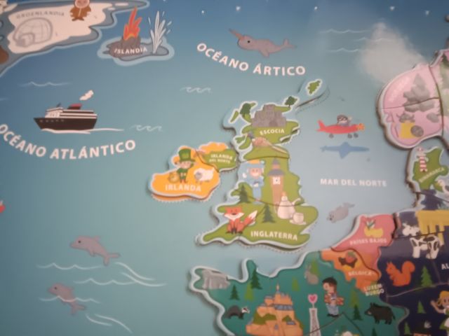 Mapa Europa imantado para niños