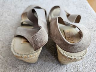 Sandalias cuña Vidorreta Talla 40 - Beige