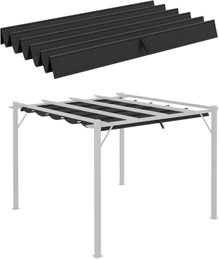 Tetto per Gazebo Pergola con 10 Fori di Drenaggio,