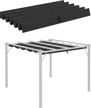 Tetto per Gazebo Pergola con 10 Fori di Drenaggio,