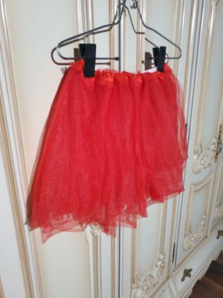 Falda tutú roja - Talla única