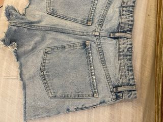 Shorts vaqueros Zara - Azul - Desgastados