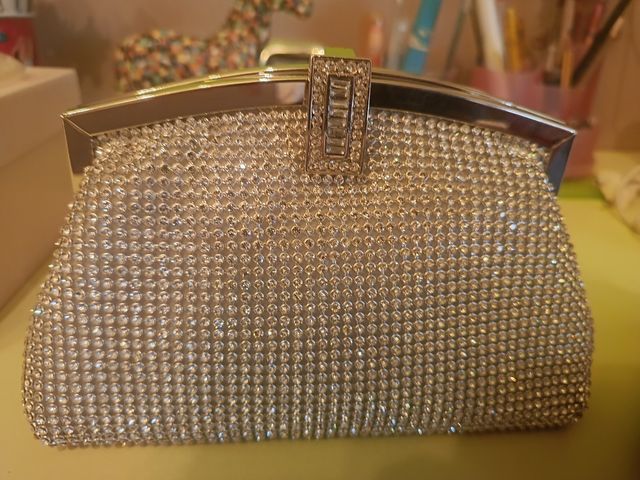 Bolsos fiesta: azul y plata