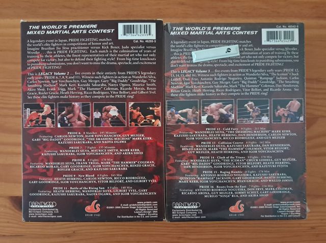 Pride FC MMA: 10 DVDs - Peleas de Artes Marciales