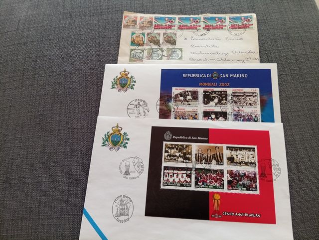 2 Buste primo giorno San Marino