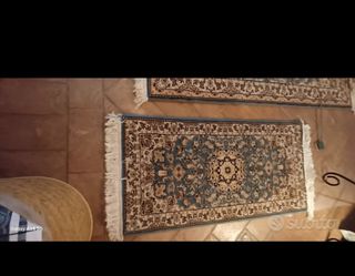 3Tappeti lana blu 80x160cm vedi misure