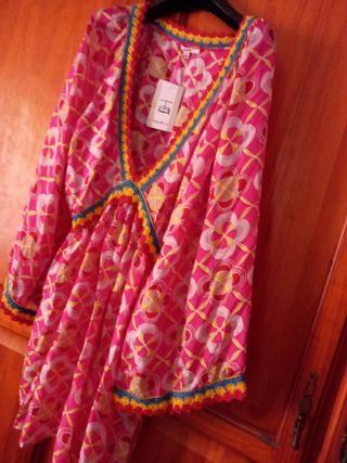 Camisola seda Isato rosa XL
