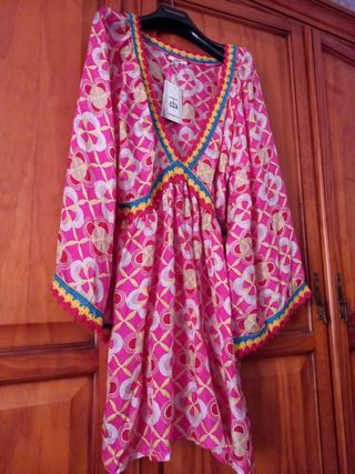 Camisola seda Isato rosa XL