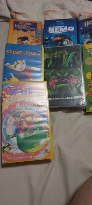 VHS infantiles: Nemo, Harry Potter...