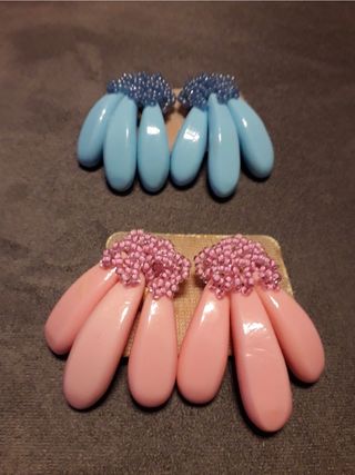 Pendientes años 90 | Bisutería | 2 pares