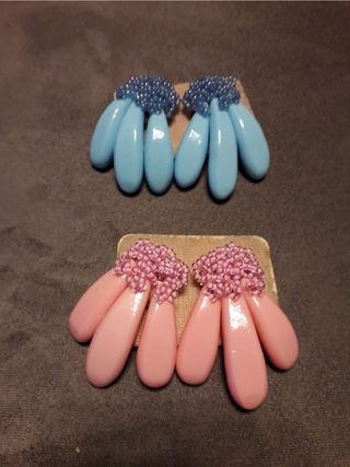 Pendientes años 90 | Bisutería | 2 pares
