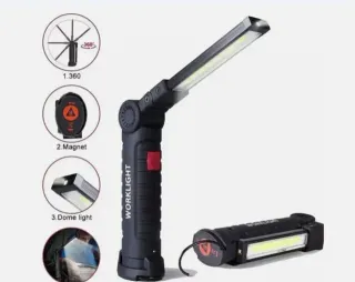 2X Torce LED Ricaricabili Magnetiche NUOVE 