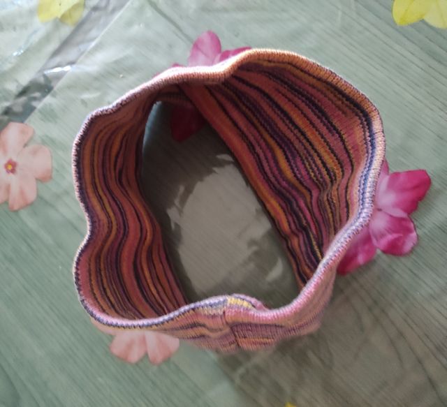 Fascia etnica per capelli in cotone  multicolore 