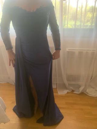 Vestido fiesta azul - Talla m