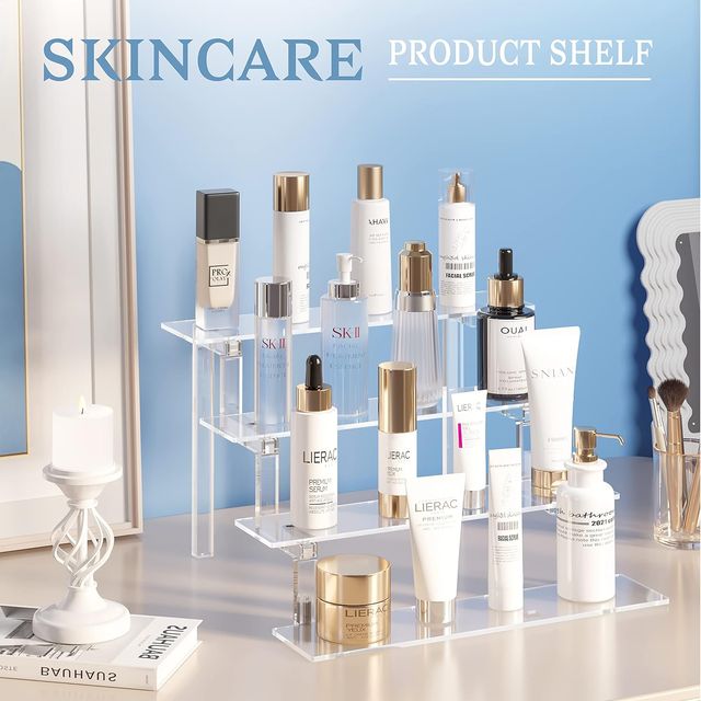 NUOVO - Scaffale acrilico a 4 livelli