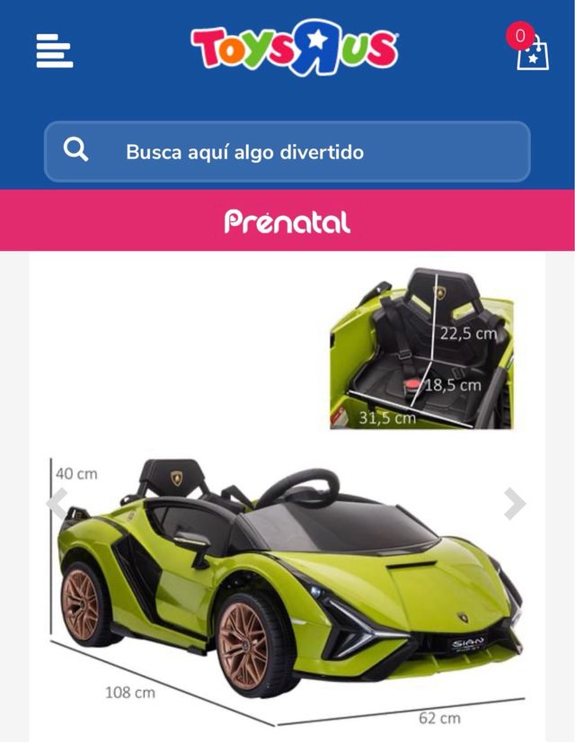 Coche eléctrico infantil Lamborghini