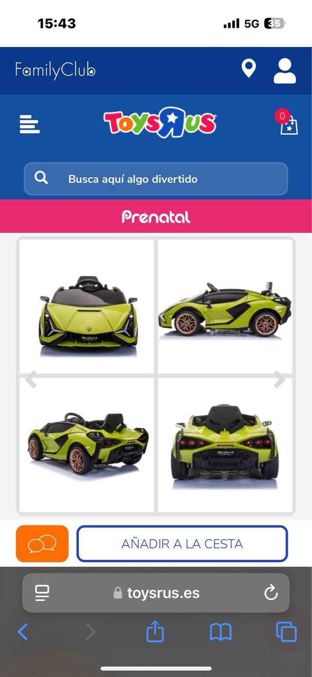 Coche eléctrico infantil Lamborghini