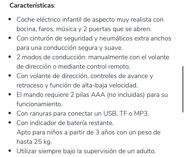 Coche eléctrico infantil Lamborghini