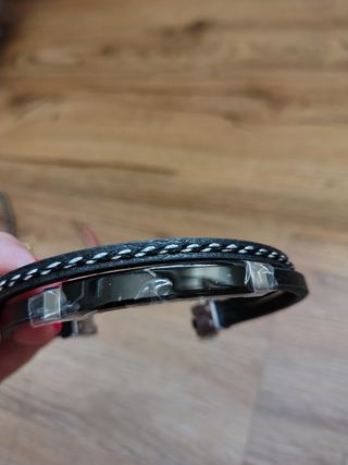 Braccialetto uomo nero | pelle