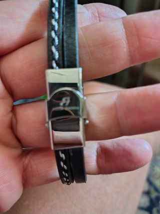 Braccialetto uomo nero | pelle