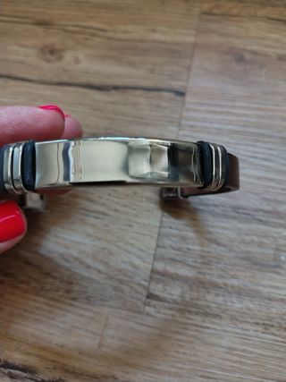 Braccialetto uomo nero | pelle