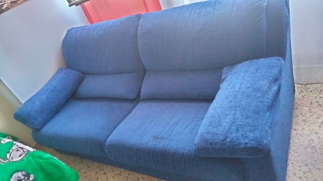 Divano blu 3 posti