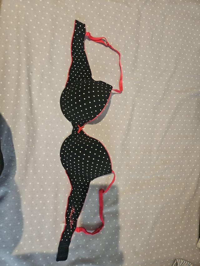 Sujetador ElCorteInglés 95B - Rojo y Negro