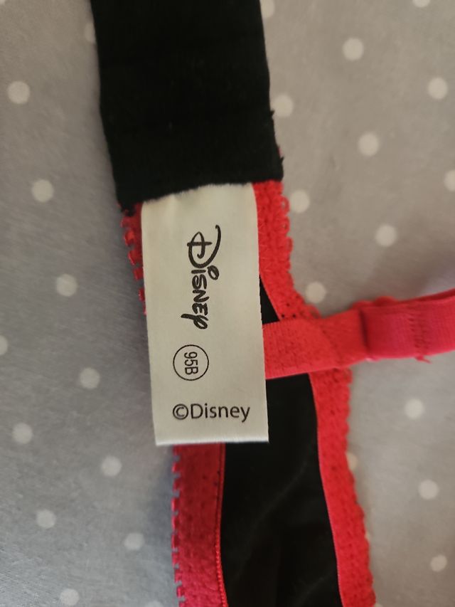 Sujetador ElCorteInglés 95B - Rojo y Negro